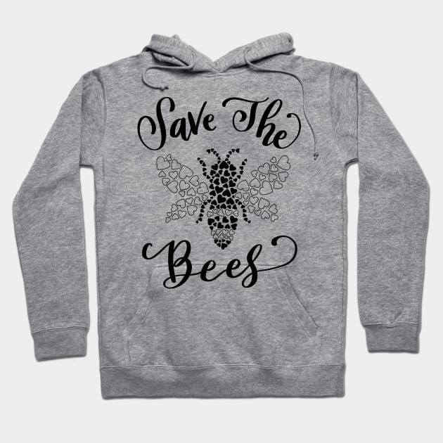 Save the Bees Love Planet Earth Protect Nature Hoodie by DoubleBrush